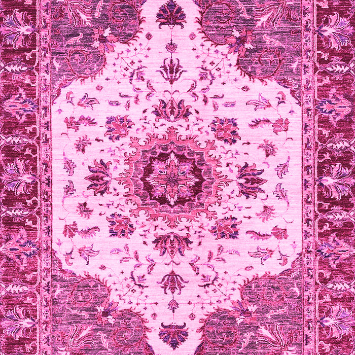 Machine Washable Oriental Pink Modern Rug, wshabs3381pnk