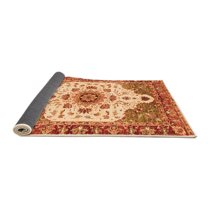 Sideview of Oriental Orange Modern Rug, abs3381org