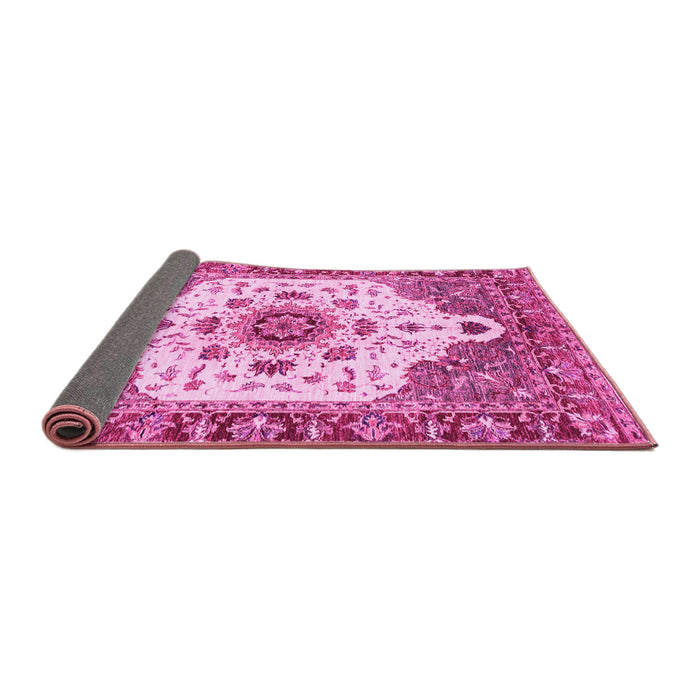 Sideview of Oriental Pink Modern Rug, abs3381pnk