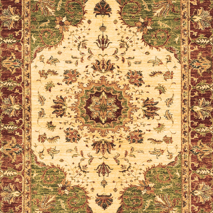 Machine Washable Oriental Brown Modern Rug, wshabs3381brn