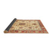 Sideview of Abstract Mustard Yellow Oriental Rug, abs3382