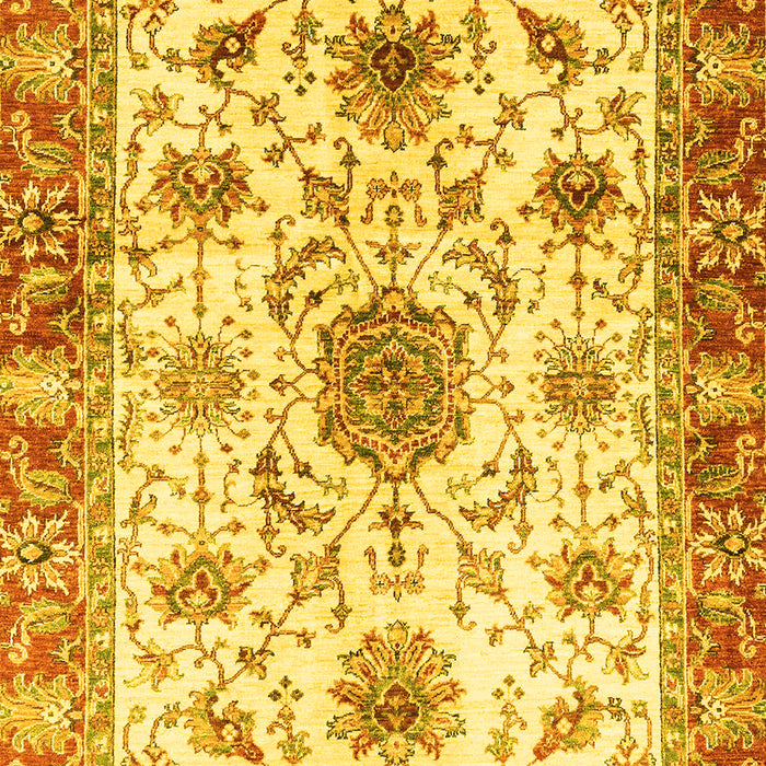 Oriental Yellow Modern Rug, abs3382yw