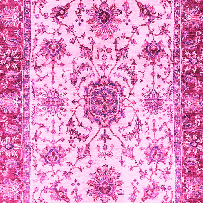 Machine Washable Oriental Pink Modern Rug, wshabs3382pnk