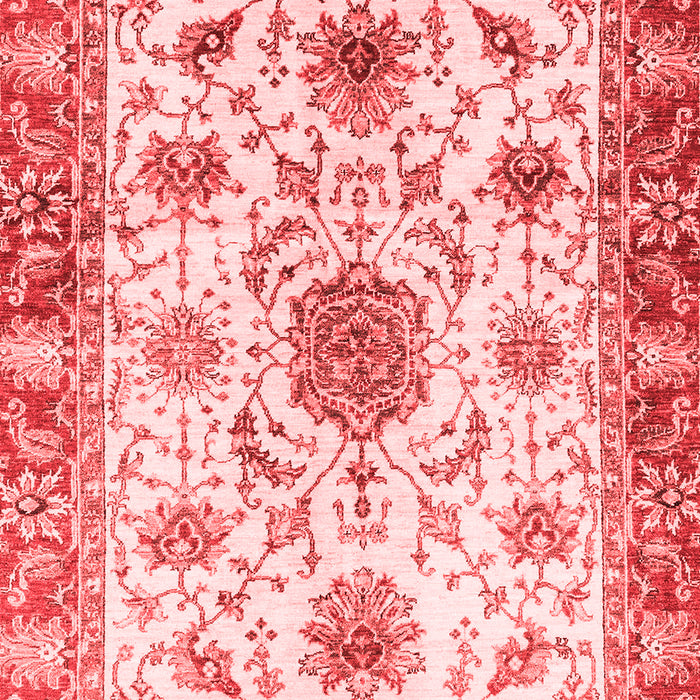 Machine Washable Oriental Red Modern Rug, wshabs3382red