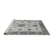 Sideview of Machine Washable Oriental Gray Modern Rug, wshabs3382gry