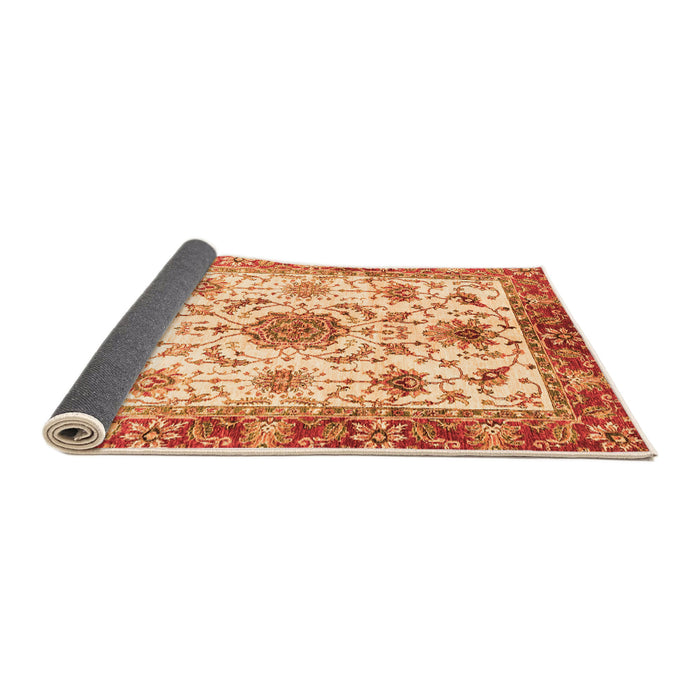 Sideview of Oriental Orange Modern Rug, abs3382org