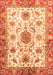 Machine Washable Oriental Orange Modern Area Rugs, wshabs3382org