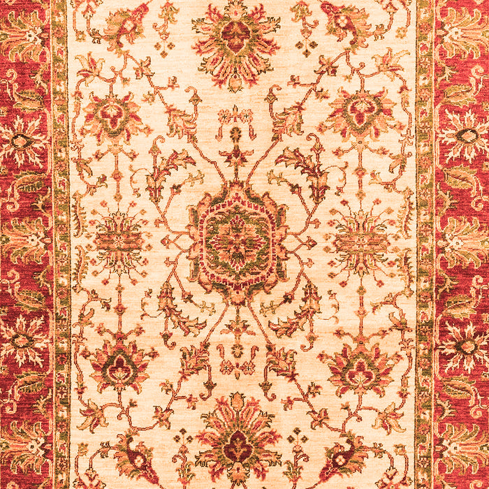 Machine Washable Oriental Orange Modern Area Rugs, wshabs3382org