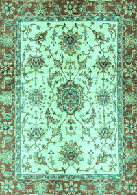 Oriental Turquoise Modern Rug, abs3382turq