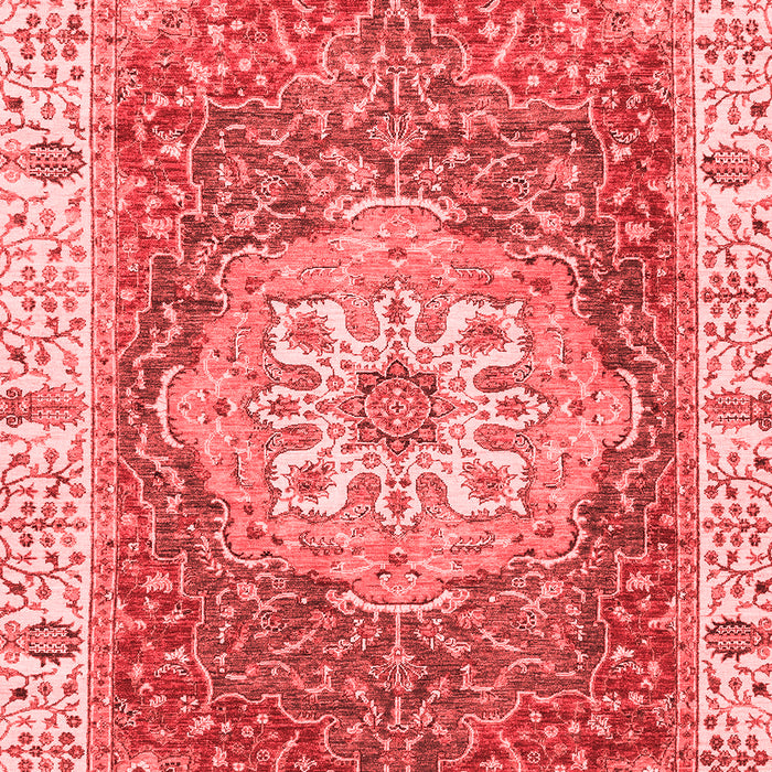 Machine Washable Oriental Red Modern Rug, wshabs3383red