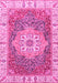 Machine Washable Oriental Pink Modern Rug, wshabs3383pnk