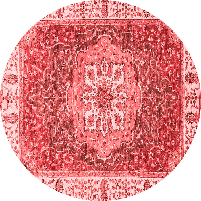 Machine Washable Oriental Red Modern Rug, wshabs3383red