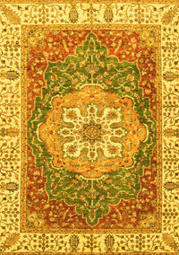 Oriental Yellow Modern Rug, abs3383yw