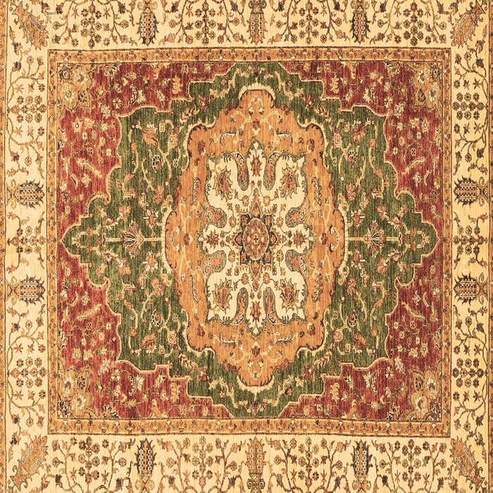 Square Machine Washable Oriental Brown Modern Rug, wshabs3383brn