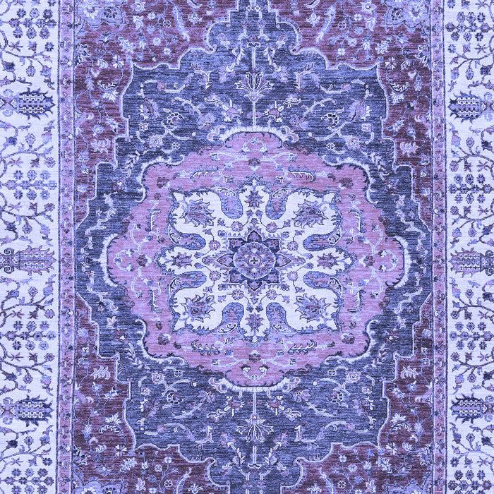Machine Washable Oriental Blue Modern Rug, wshabs3383blu