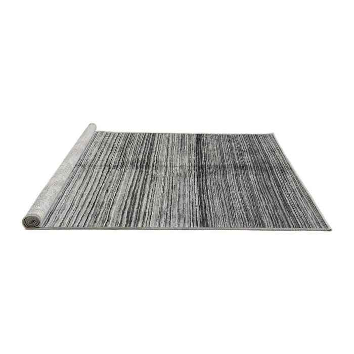 Sideview of Machine Washable Oriental Gray Modern Rug, wshabs3384gry
