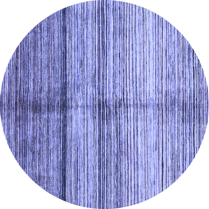 Round Oriental Blue Modern Rug, abs3384blu