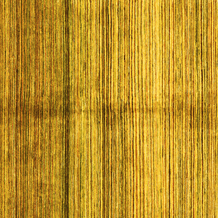 Square Oriental Yellow Modern Rug, abs3384yw