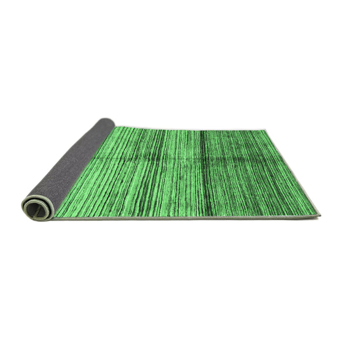 Sideview of Oriental Emerald Green Modern Rug, abs3384emgrn