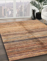 Abstract Sandy Brown Oriental Rug, abs3384