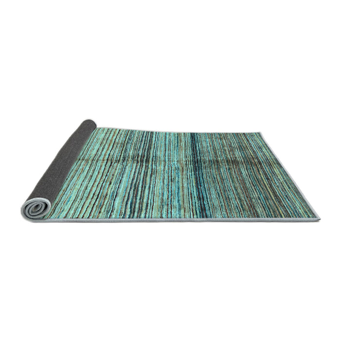 Sideview of Oriental Light Blue Modern Rug, abs3384lblu