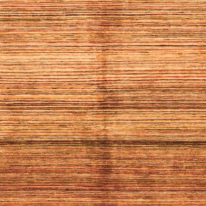 Square Machine Washable Oriental Orange Modern Area Rugs, wshabs3384org