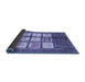 Sideview of Oriental Blue Modern Rug, abs3385blu