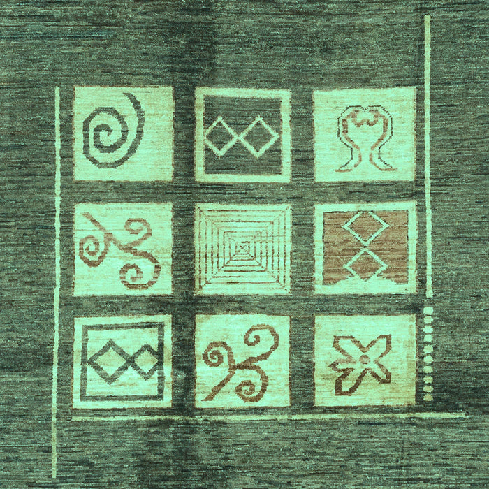 Oriental Turquoise Modern Rug, abs3385turq