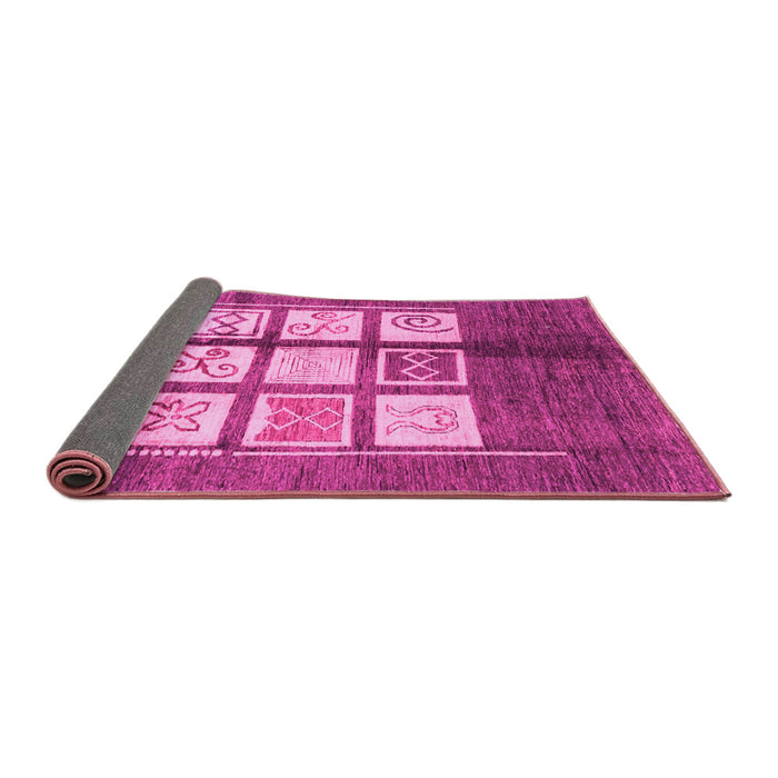 Sideview of Oriental Pink Modern Rug, abs3385pnk