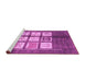 Sideview of Machine Washable Oriental Purple Modern Area Rugs, wshabs3385pur