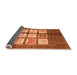 Sideview of Oriental Orange Modern Rug, abs3385org