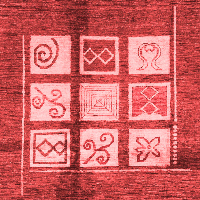 Machine Washable Oriental Red Modern Rug, wshabs3385red