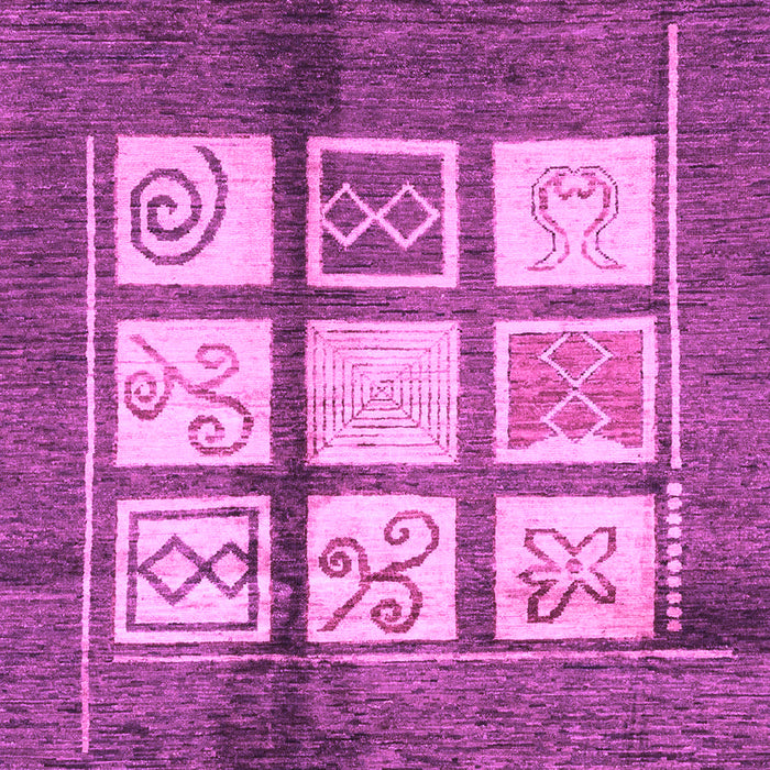 Machine Washable Oriental Purple Modern Area Rugs, wshabs3385pur