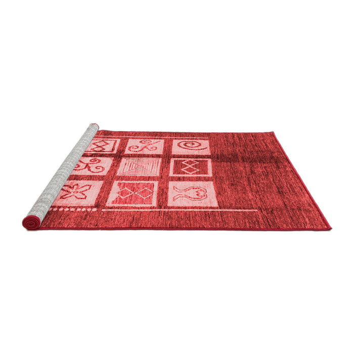 Modern Red Washable Rugs