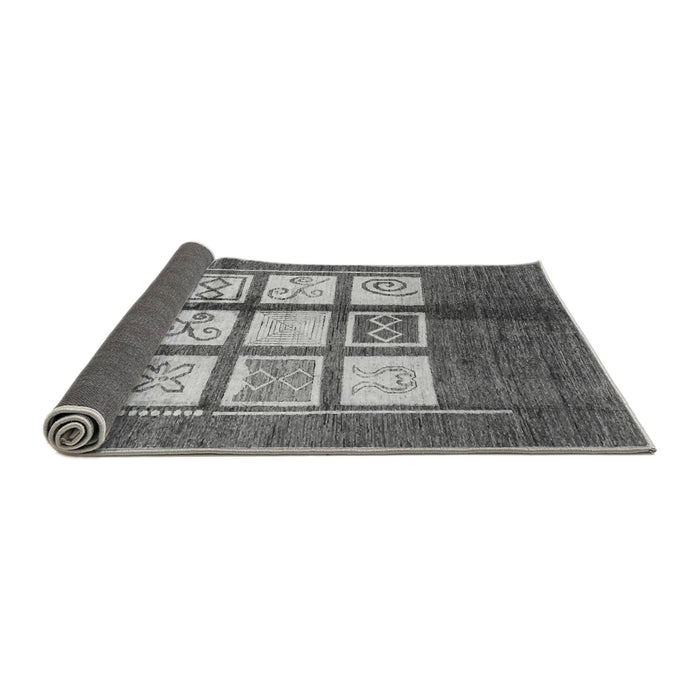 Sideview of Oriental Gray Modern Rug, abs3385gry