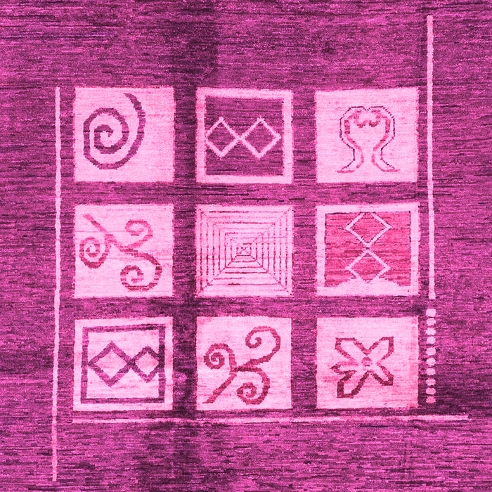 Machine Washable Oriental Pink Modern Rug, wshabs3385pnk