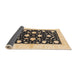 Sideview of Abstract Dark Brown Oriental Rug, abs3386