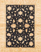 Abstract Dark Brown Oriental Rug, abs3386