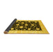 Sideview of Oriental Yellow Modern Rug, abs3386yw