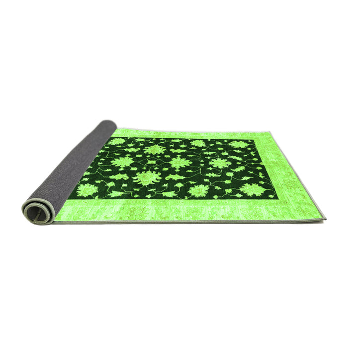 Sideview of Oriental Green Modern Rug, abs3386grn