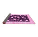Sideview of Oriental Pink Modern Rug, abs3386pnk