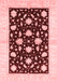 Oriental Red Modern Area Rugs