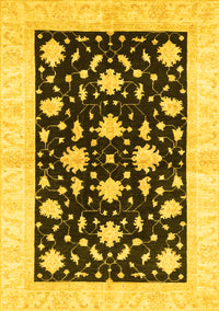 Oriental Yellow Modern Rug, abs3386yw