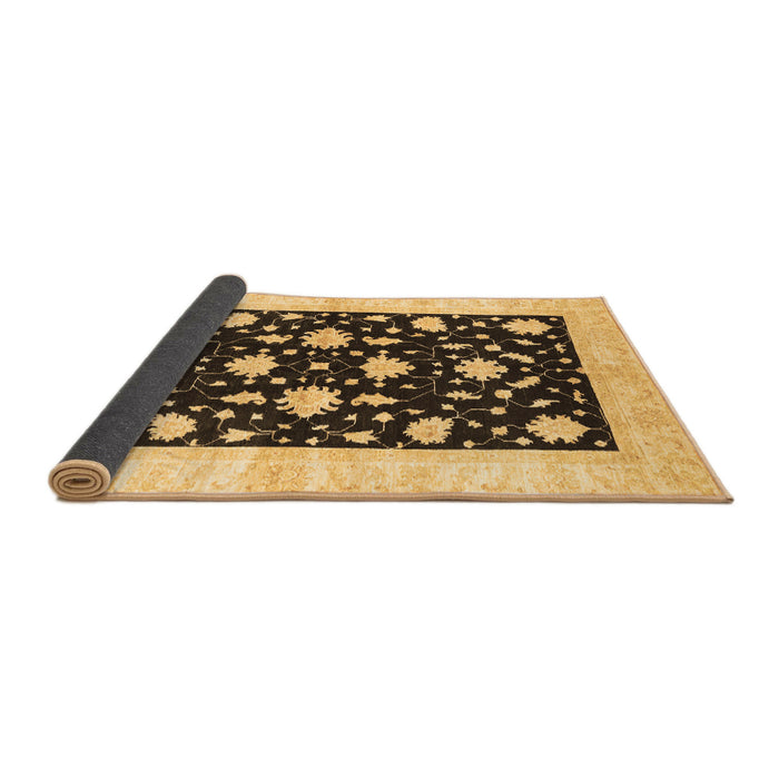Sideview of Oriental Brown Modern Rug, abs3386brn