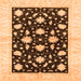 Square Oriental Orange Modern Rug, abs3386org