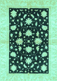 Oriental Turquoise Modern Rug, abs3386turq