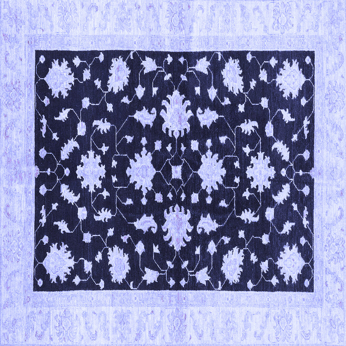 Square Oriental Blue Modern Rug, abs3386blu
