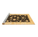 Sideview of Machine Washable Oriental Brown Modern Rug, wshabs3386brn