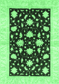 Oriental Emerald Green Modern Rug, abs3386emgrn