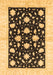 Machine Washable Oriental Brown Modern Rug, wshabs3386brn